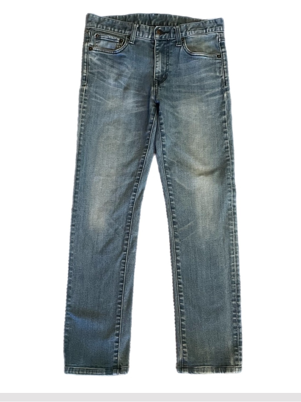 Women’s Vintage “UJ” Uniqlo Discontinued line skinny fit-tapered Jeans. Sz 28